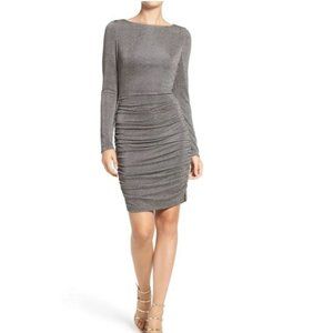 Vince Camuto ruched metallic knit bodycon dress NWT, 4